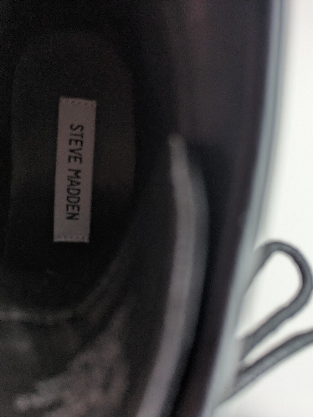 Steve Madden Bettyy Black Platform Combat Boots 8 Vegan Leather - Picture 7 of 12